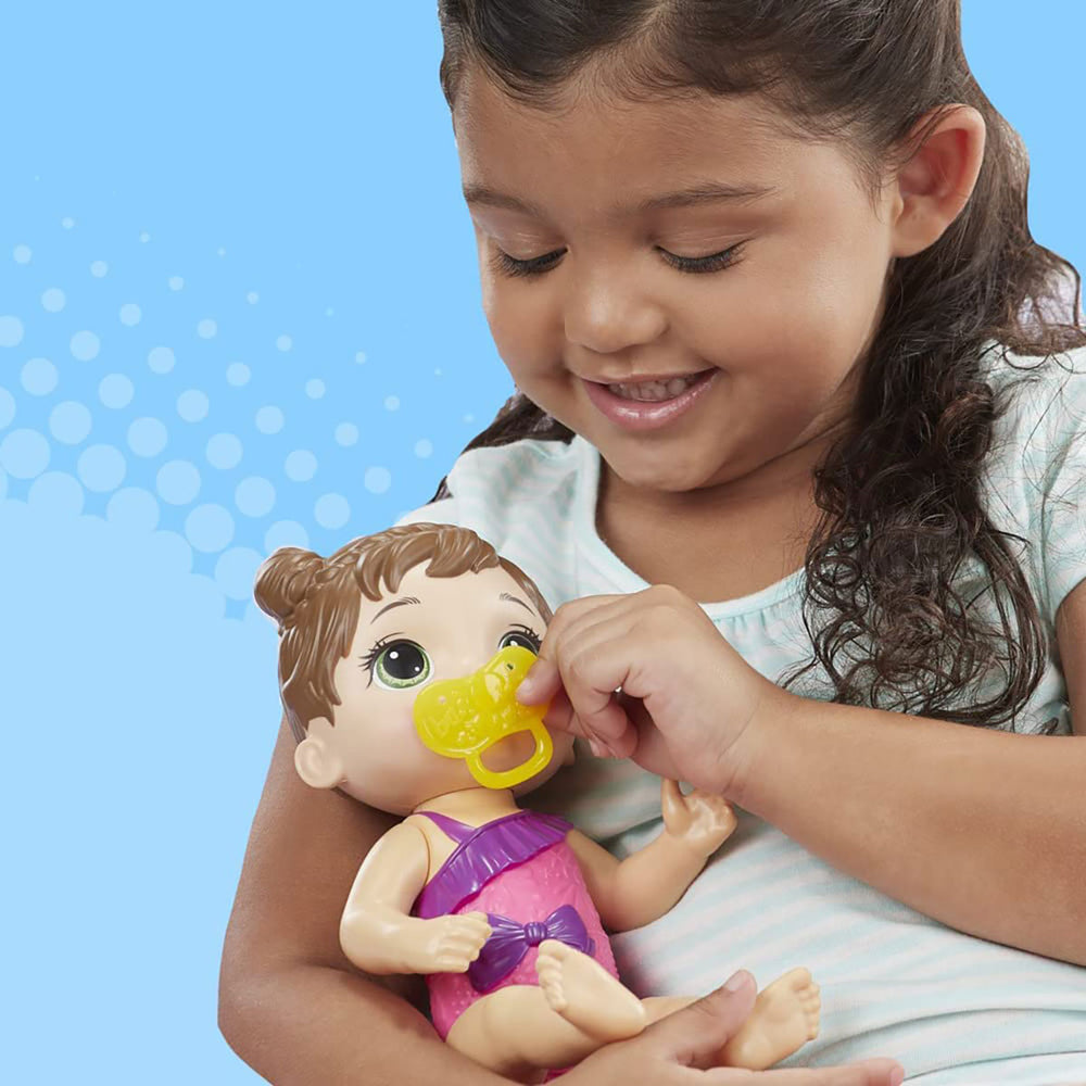 Baby Alive Chapoteo y Abrazos, Traje de Baño Morado