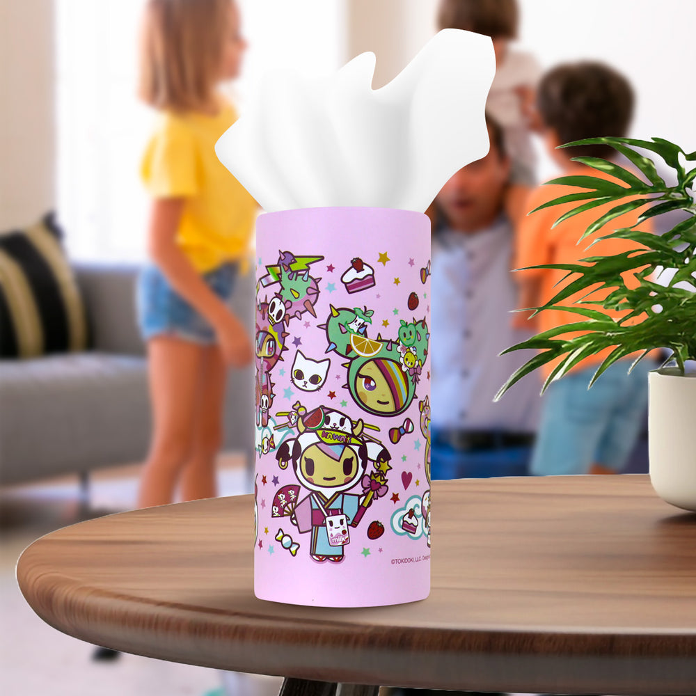 Pañuelos Desechables en Bote color Rosa