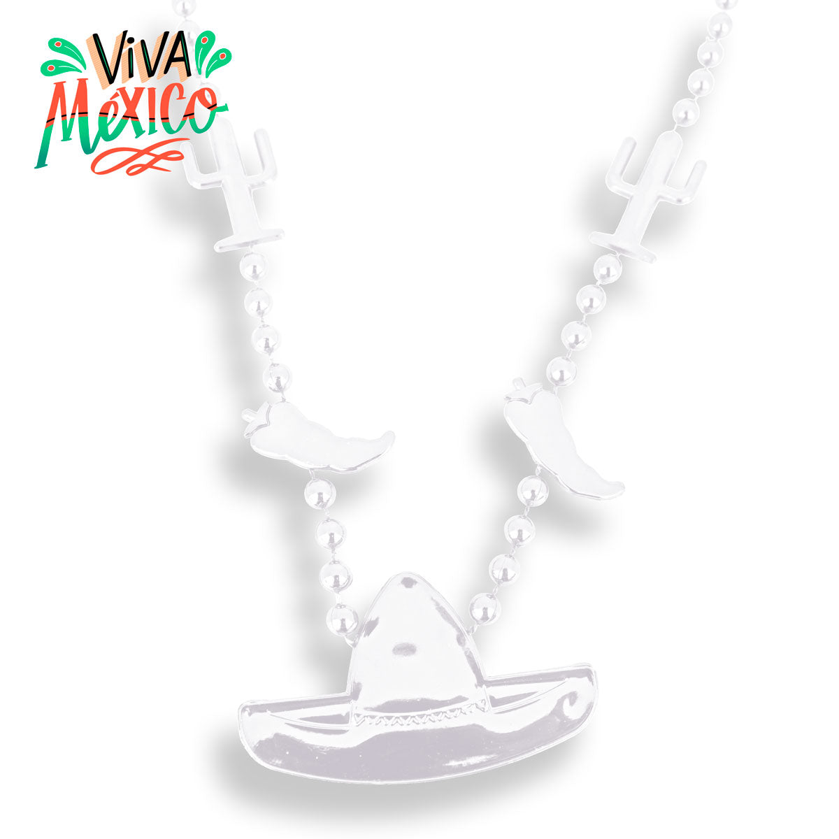 Collar con Diseño de Fiestas Patrias color Blanco