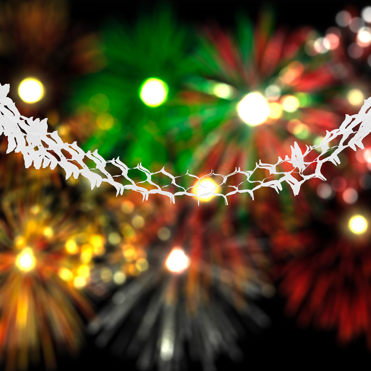 Guía Colgante con Diseño de Fiestas Patrias, color Blanco