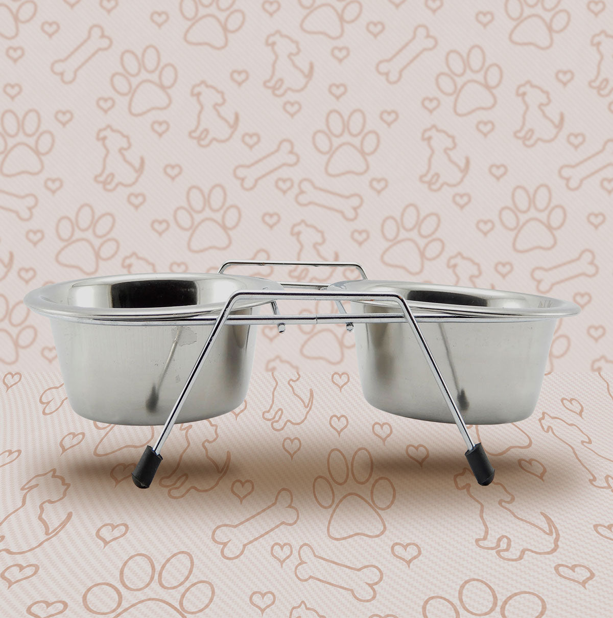 Comedero Doble con Base para Mascota