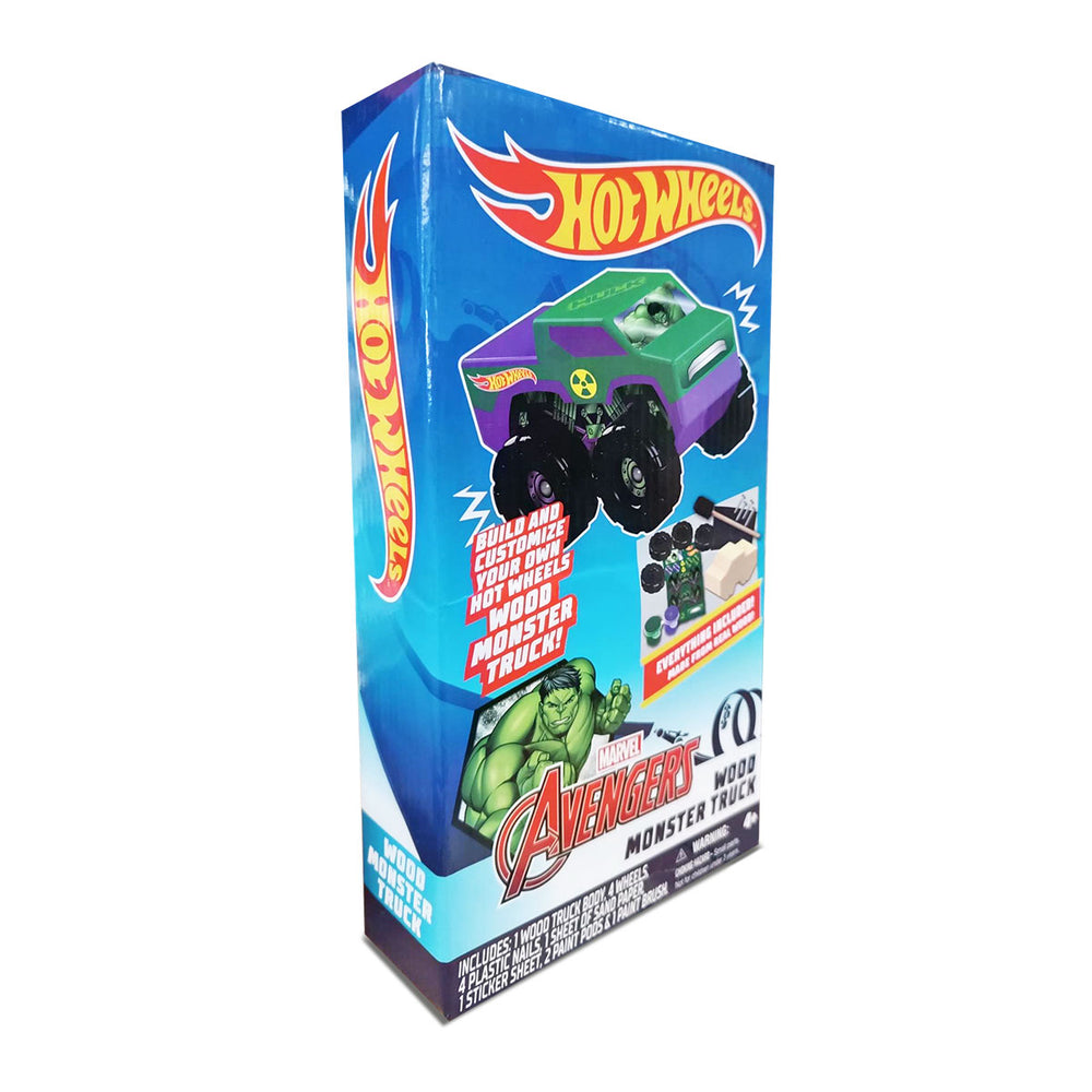 Camión con Diseño de Hulk, Monster Truck, Hot Wheels