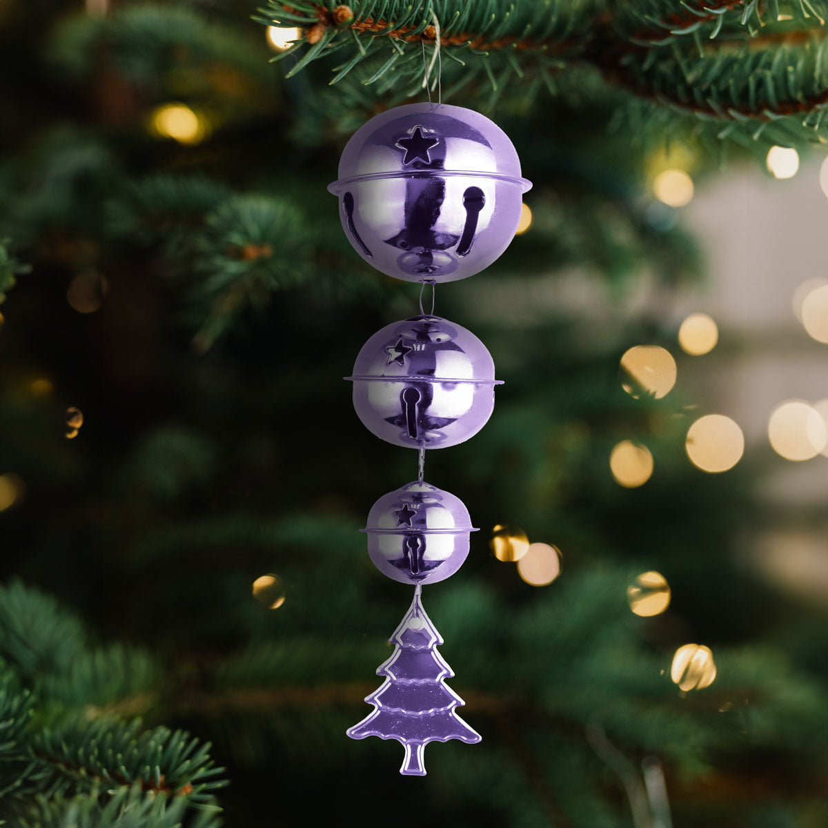 Decoración Colgante con Cascabeles color Lila