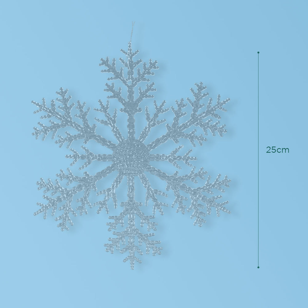 Ornamento, Copo de Nieve Jumbo, Transparente