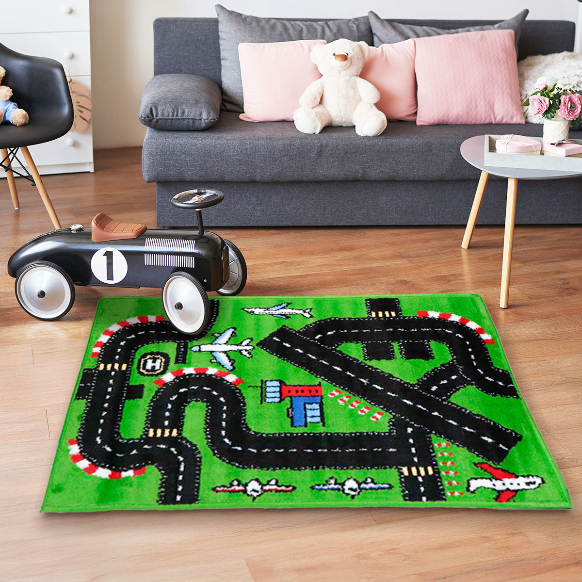 Tapete Rectangular Pista Avión, 60x90 cm