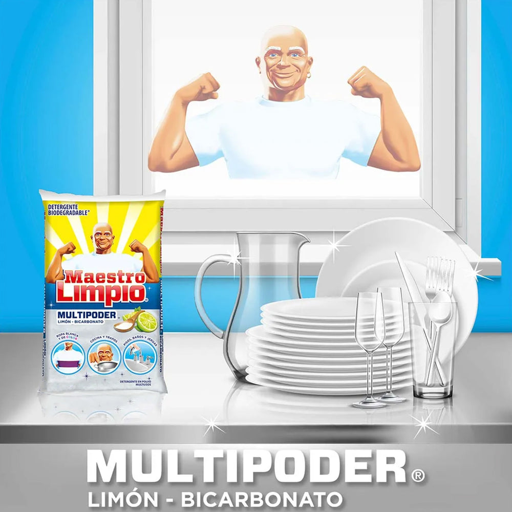 Detergente en Polvo Multiusos Maestro Limpio 1Kg