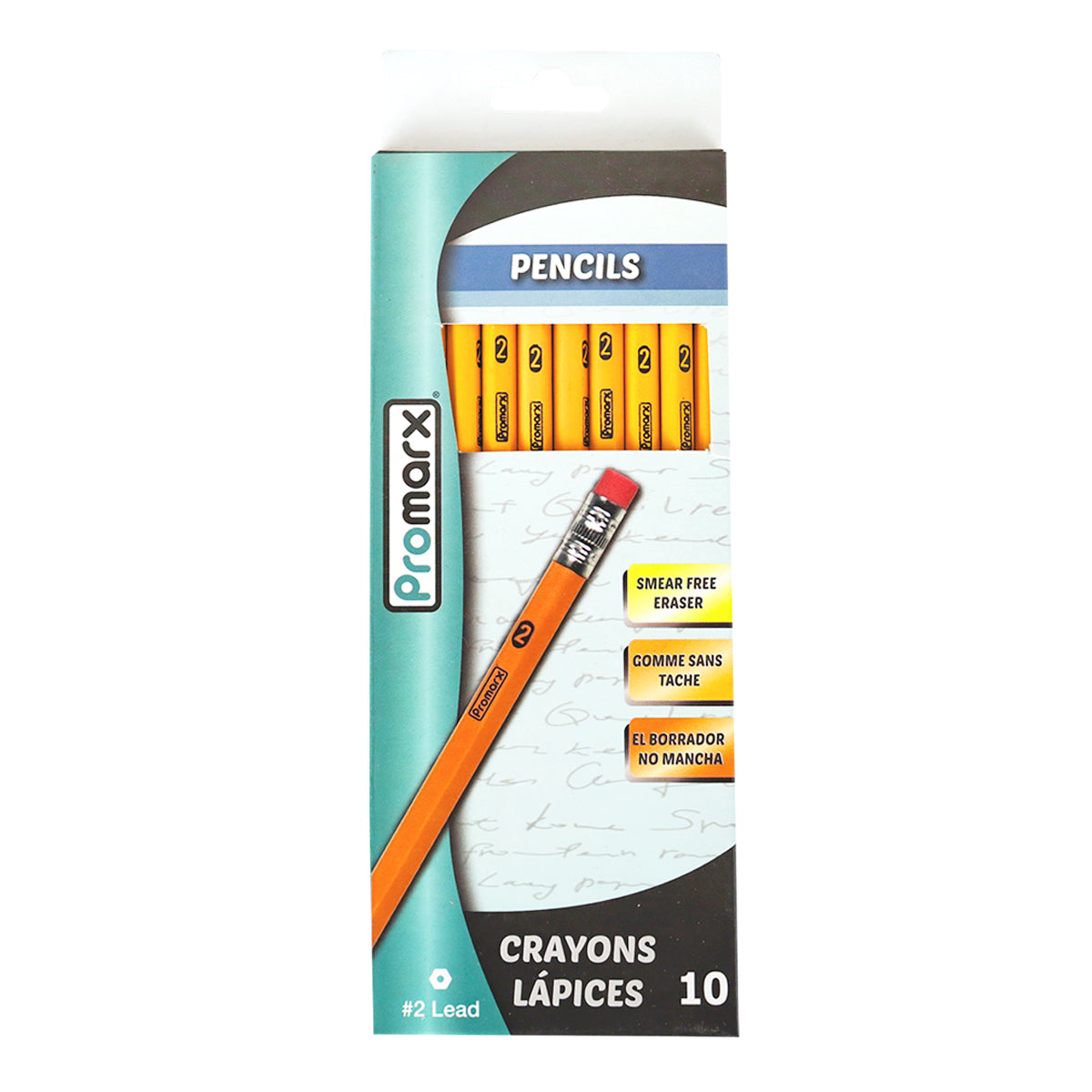 Lápices Amarillos No. 2, 10 pzas