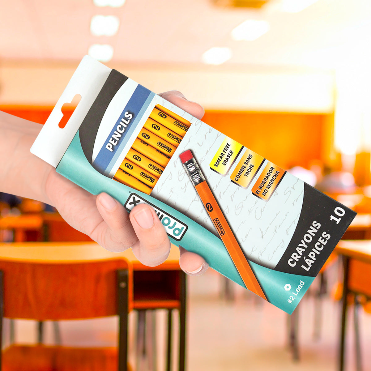 Lápices Amarillos No. 2, 10 pzas