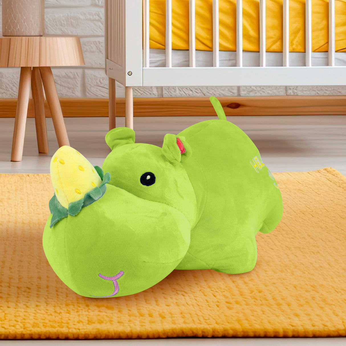 Rinoceronte de Peluche color Verde