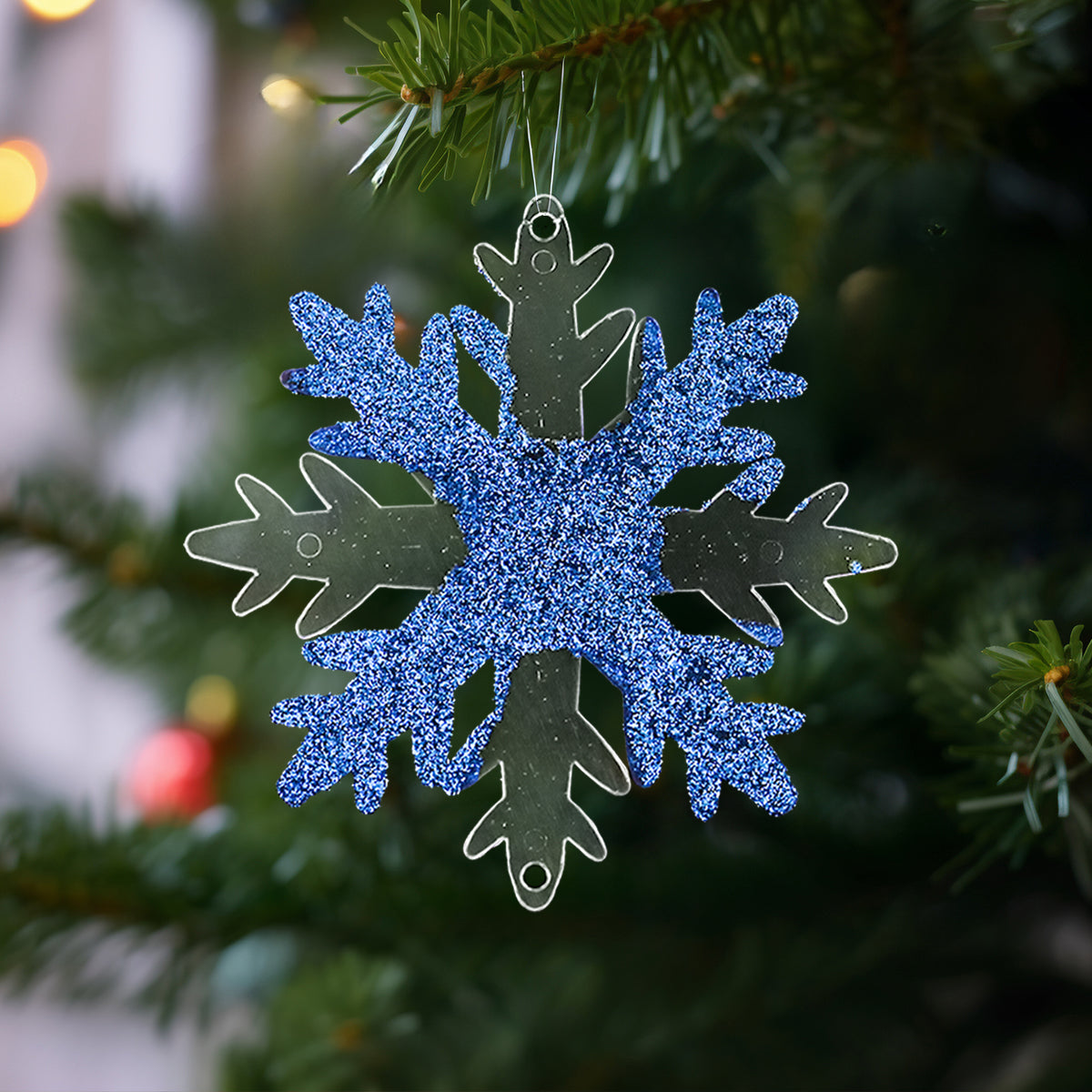 Copo de Nieve Decorativo Color Turquesa