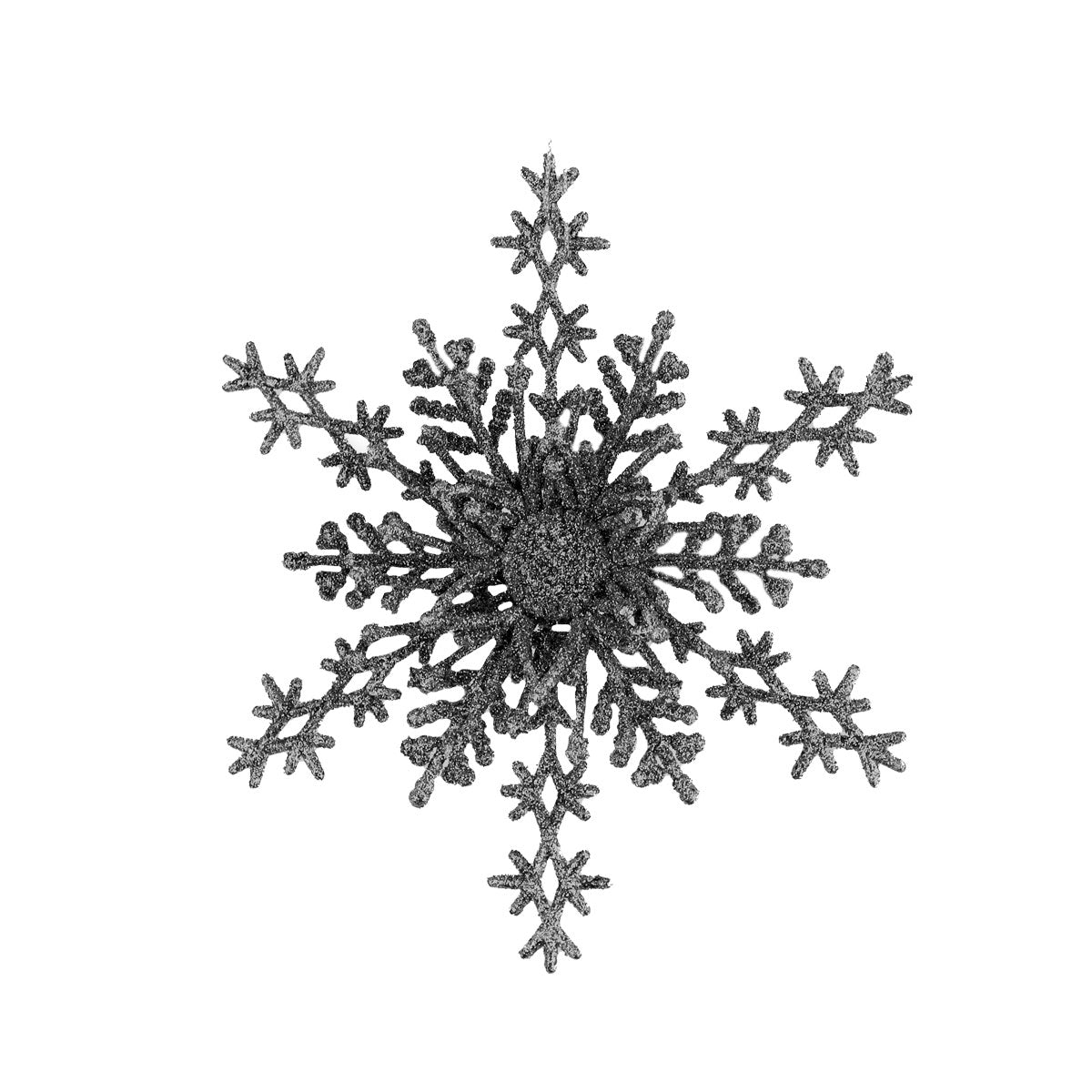 Decoración de Copo de Nieve color Negro