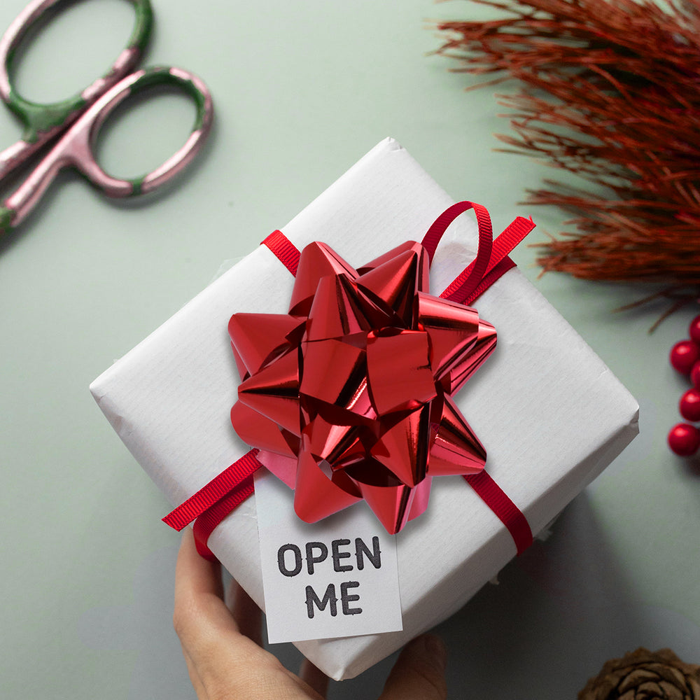 Moños para Regalo color Rojo, 4 piezas