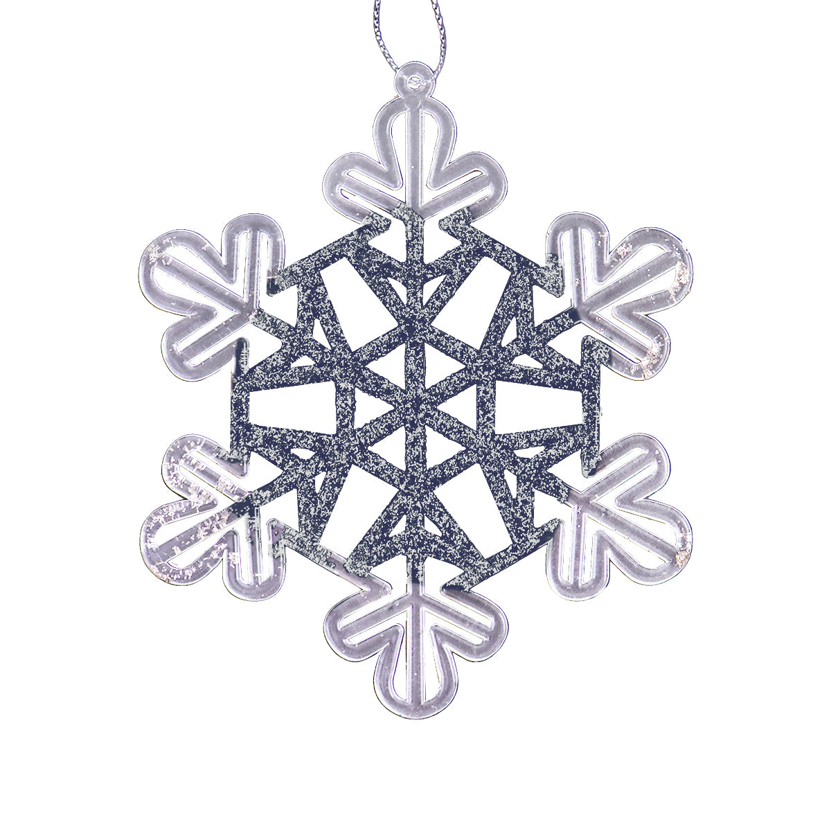 Copo de Nieve con Diamantina color Gris Oxford