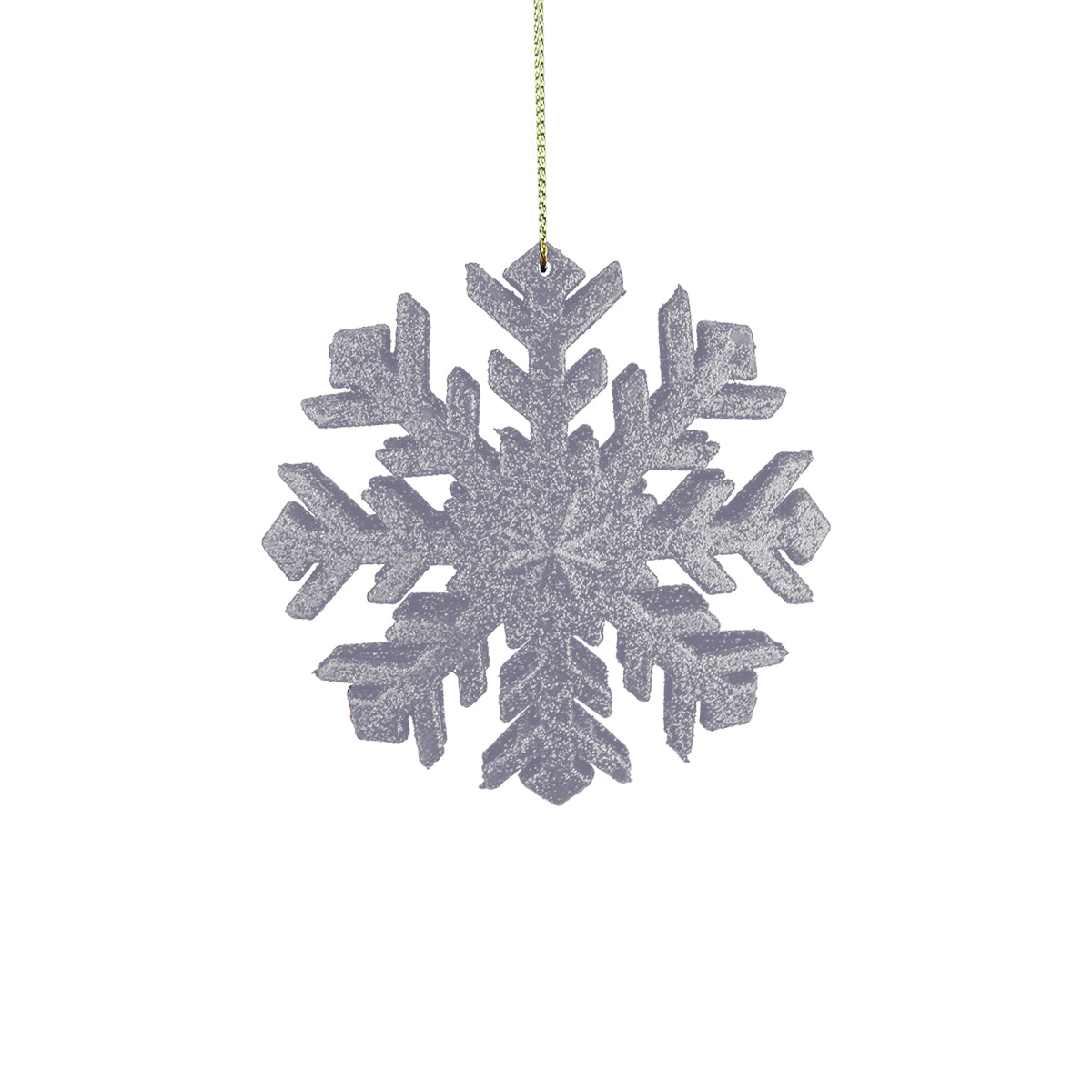 Copo de Nieve Decorativo con Diamantina Color Plata