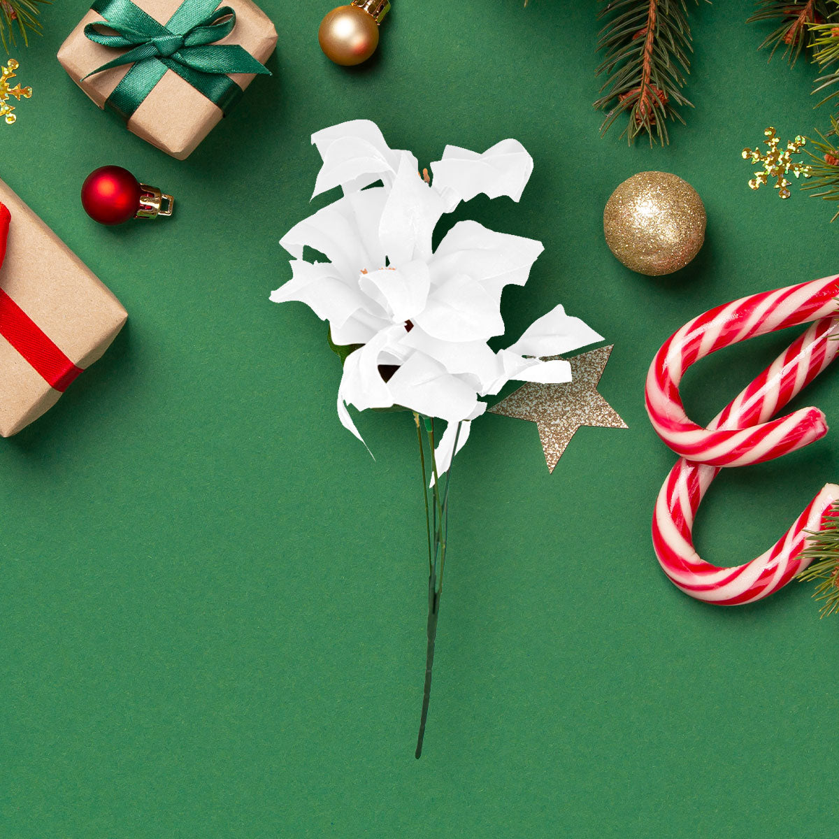 Nochebuena Artificial color Blanco