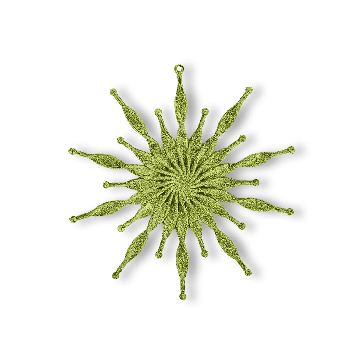 Copo de Nieve color Verde para Decoración