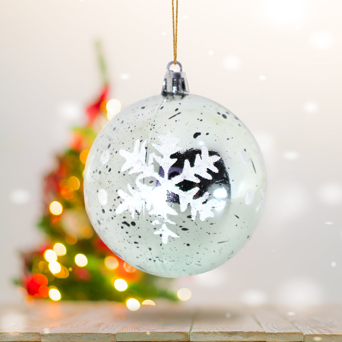 Esfera Decorativa color Menta con Diamantina