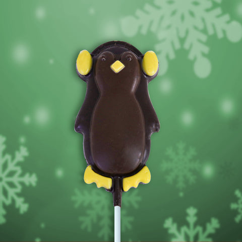 Paleta de Chocolate en Forma de Pingüino, 28gr.