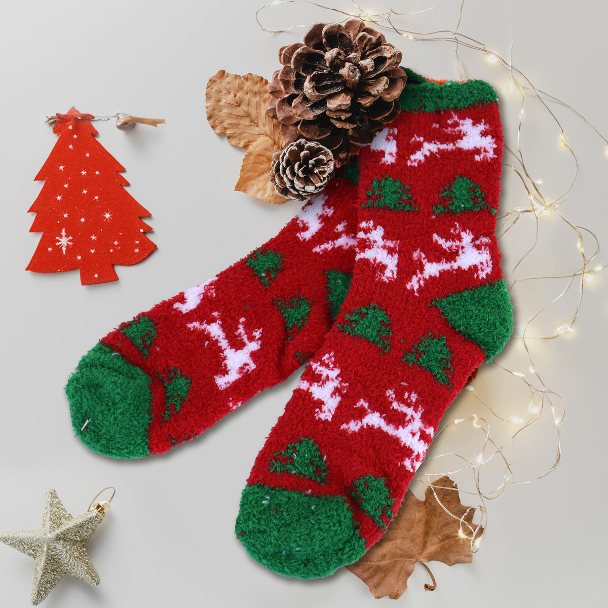 Calcetines Navideños color Rojo