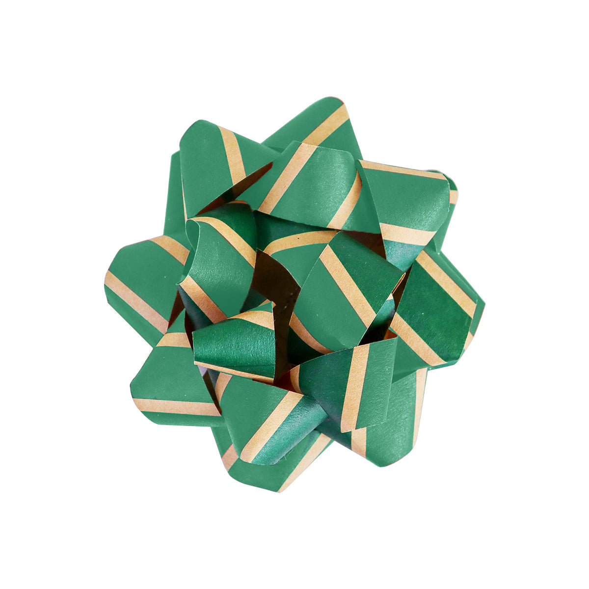 Moños color Verde en Forma de Estrella para Regalos