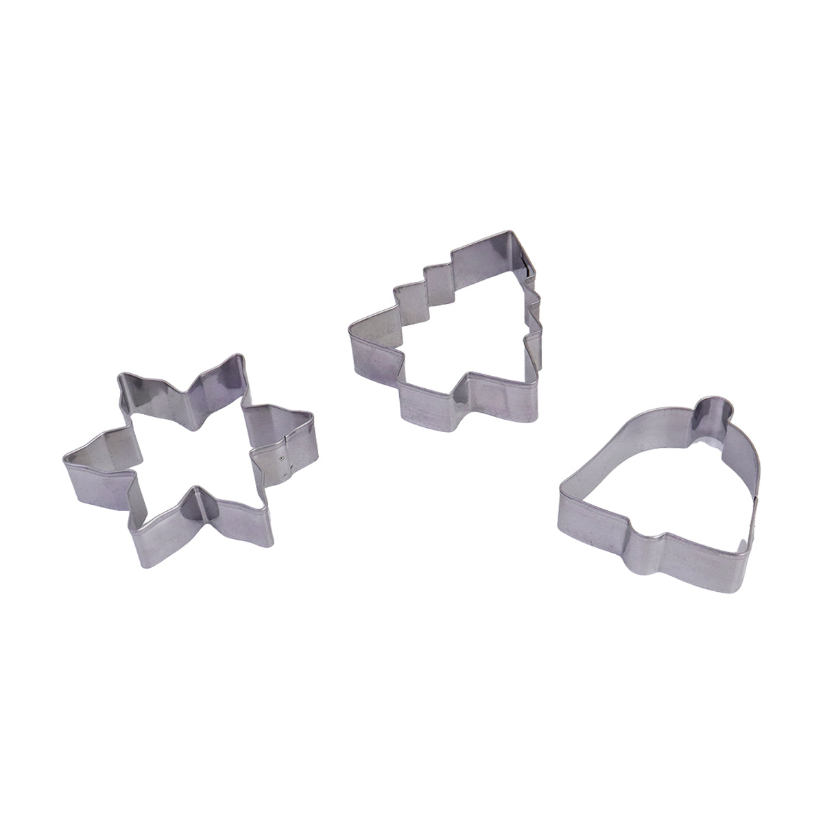 Cortadores de Galletas con Diseños Navideños, 3 piezas