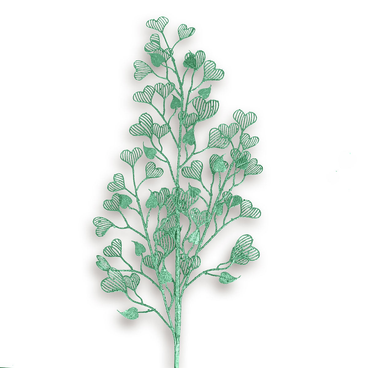 Follaje Artificial con Diseño de Corazones color Verde