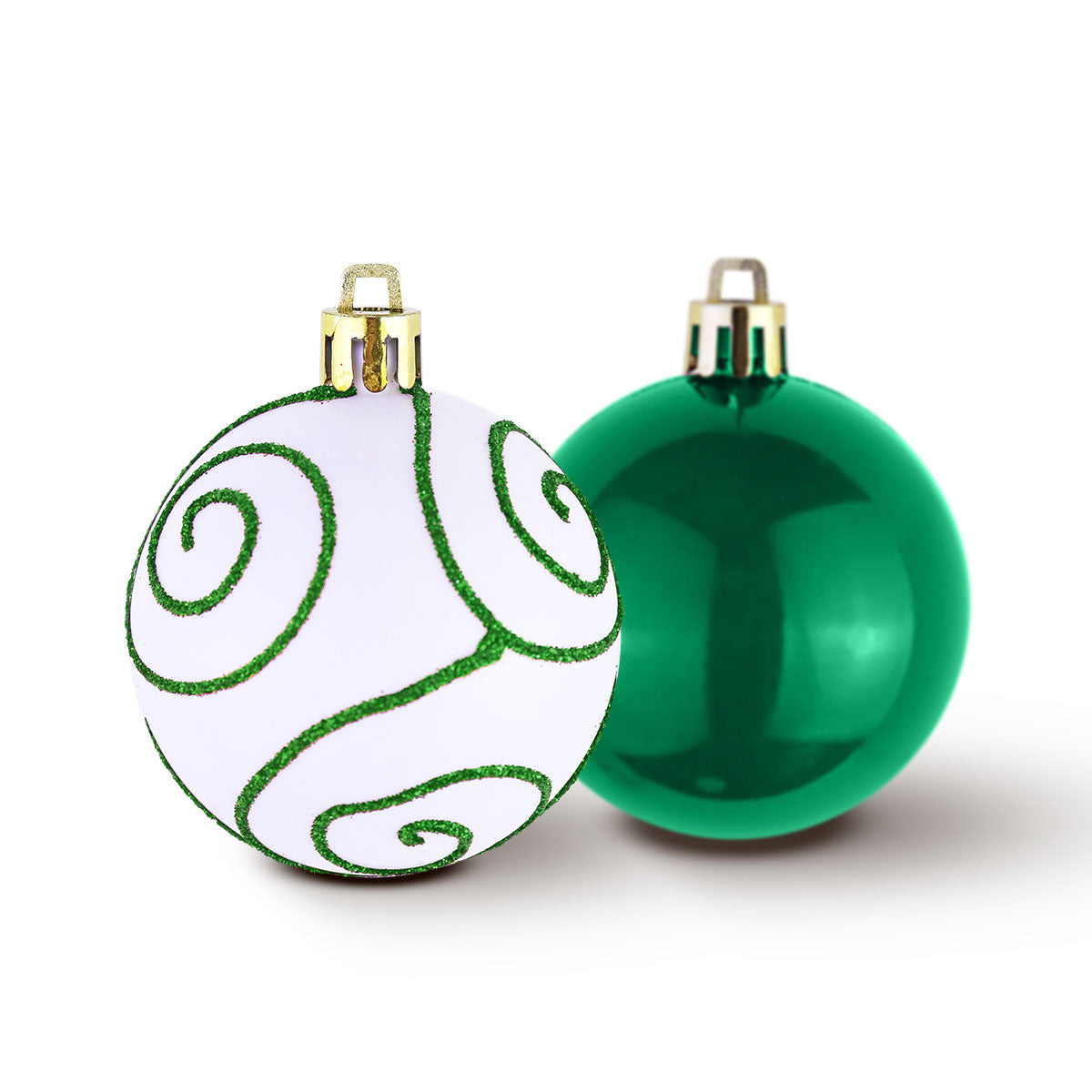 Esferas color Verde, 2 piezas