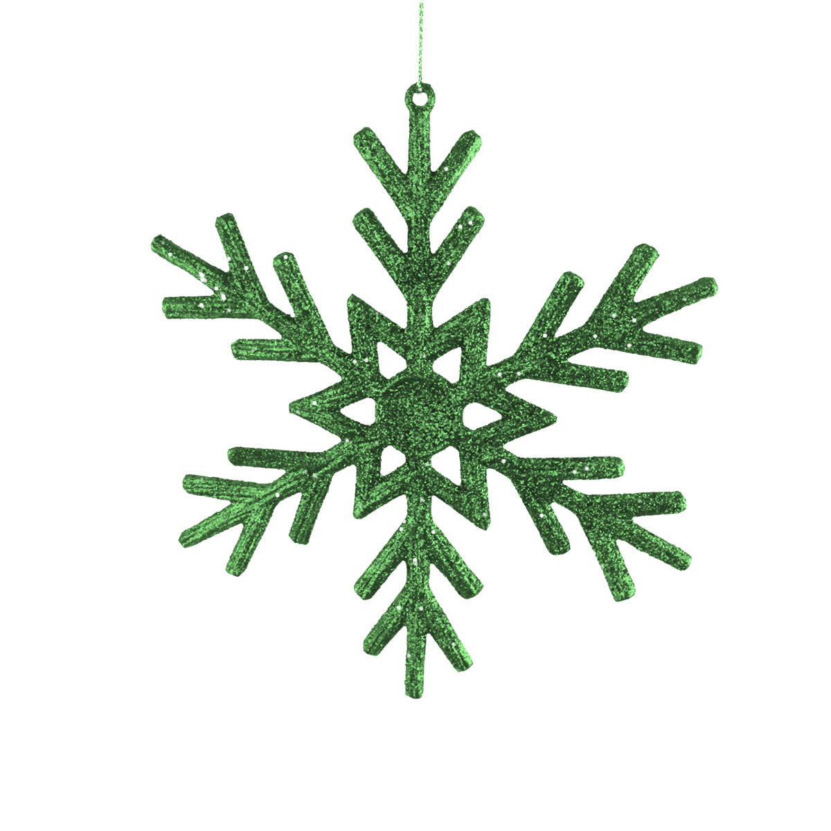 Decoración Colgante con Diseño de Copo de Nieve color Verde