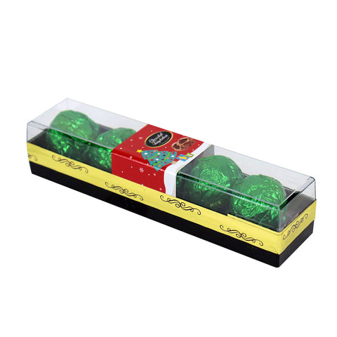 Caja de Chocolates Rellenos, color Verde, 57 gr.