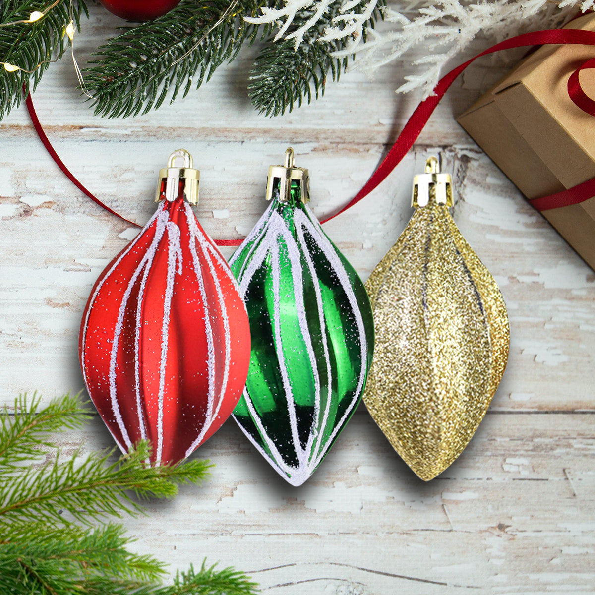 Ornamentos Navideños, 3 piezas