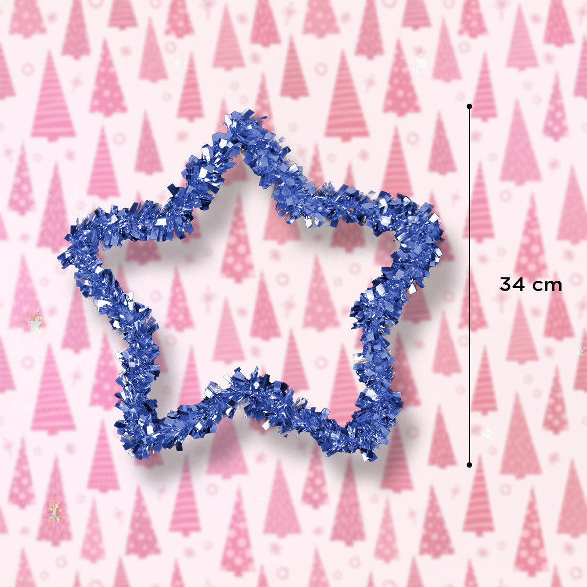 Estrella de Tinsel color Azul