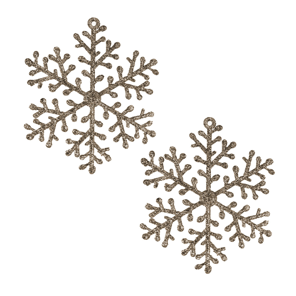 Decoración Colgante de Copo de Nieve color Rosa, 2pzas