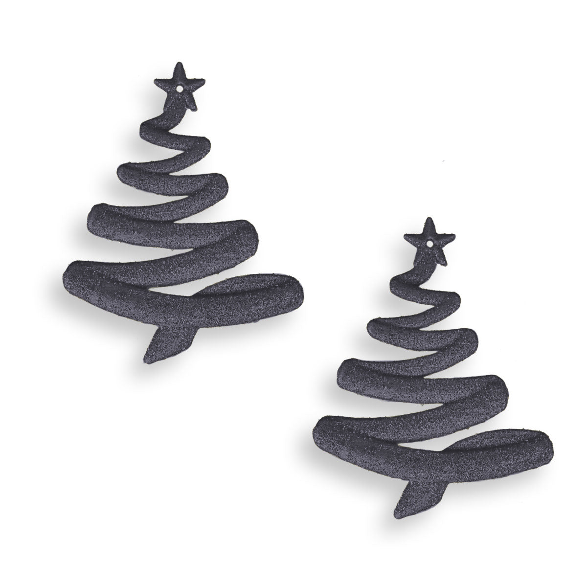 Adorno en Forma de Árbol de Navidad con Diamantina color Negro