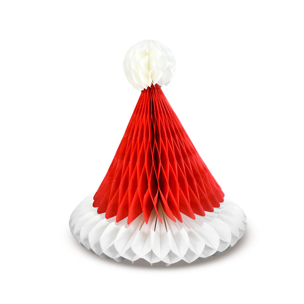 Gorro Navideño de Papel de Santa Claus para Decoración