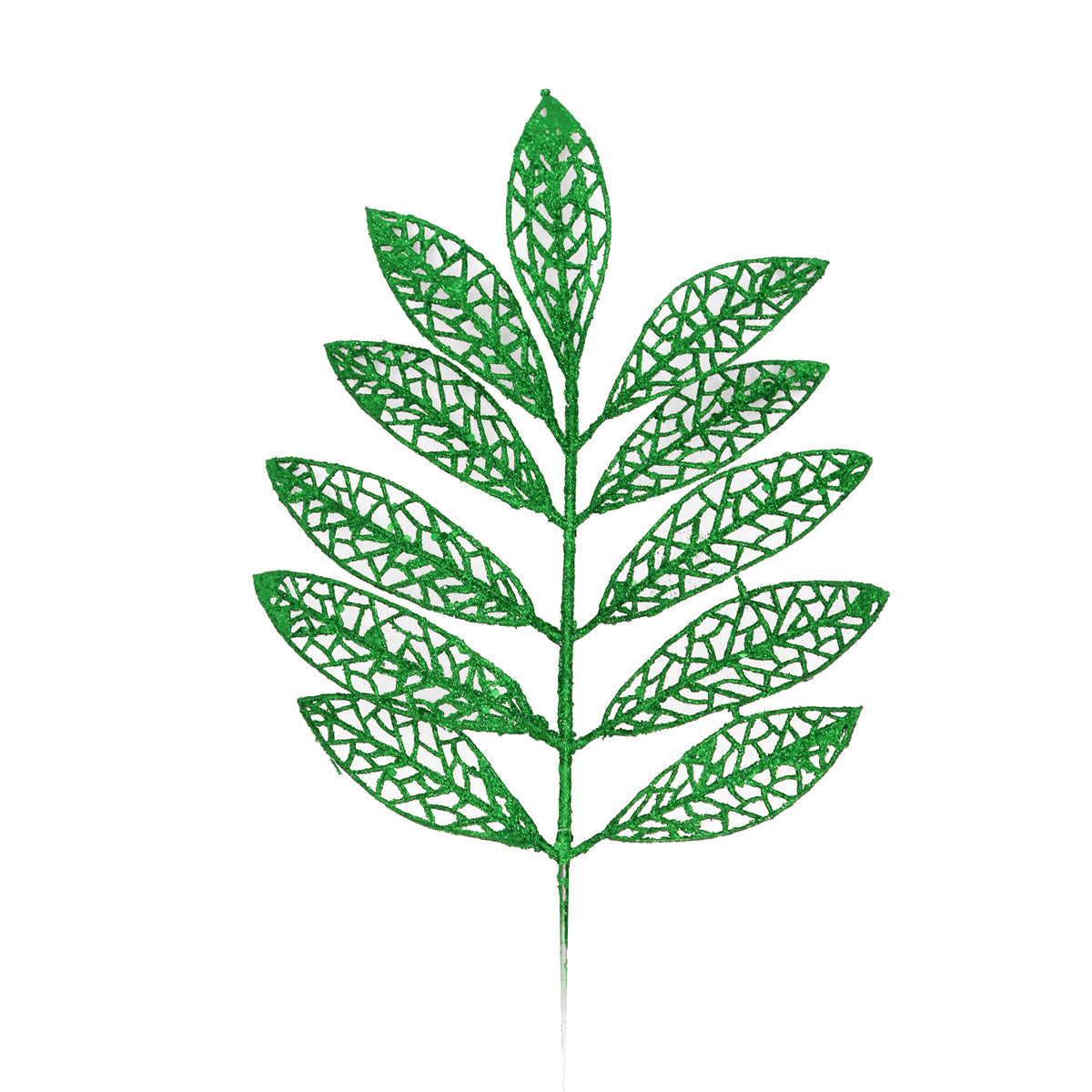 Adorno Navideño con Diseño de Hoja color Verde