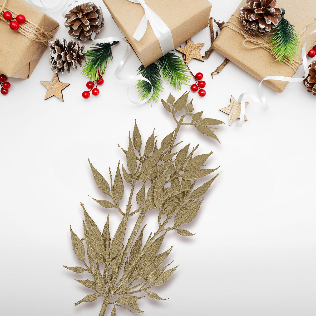 Follaje Decorativo con Diamantina