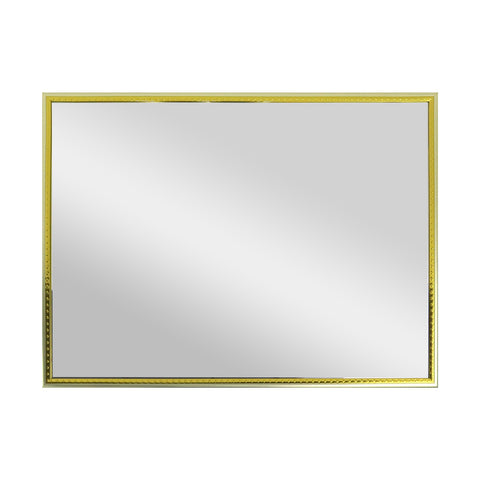 Espejo con Marco Decorado, color Oro, 25x34cm