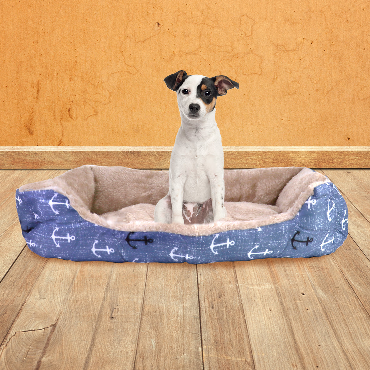 Cama para Mascota, color Azul, 38x24x11cm