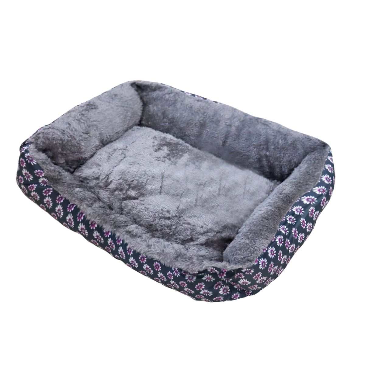 Cama para Mascota, con Diseño de Flores, 43x32x12cm