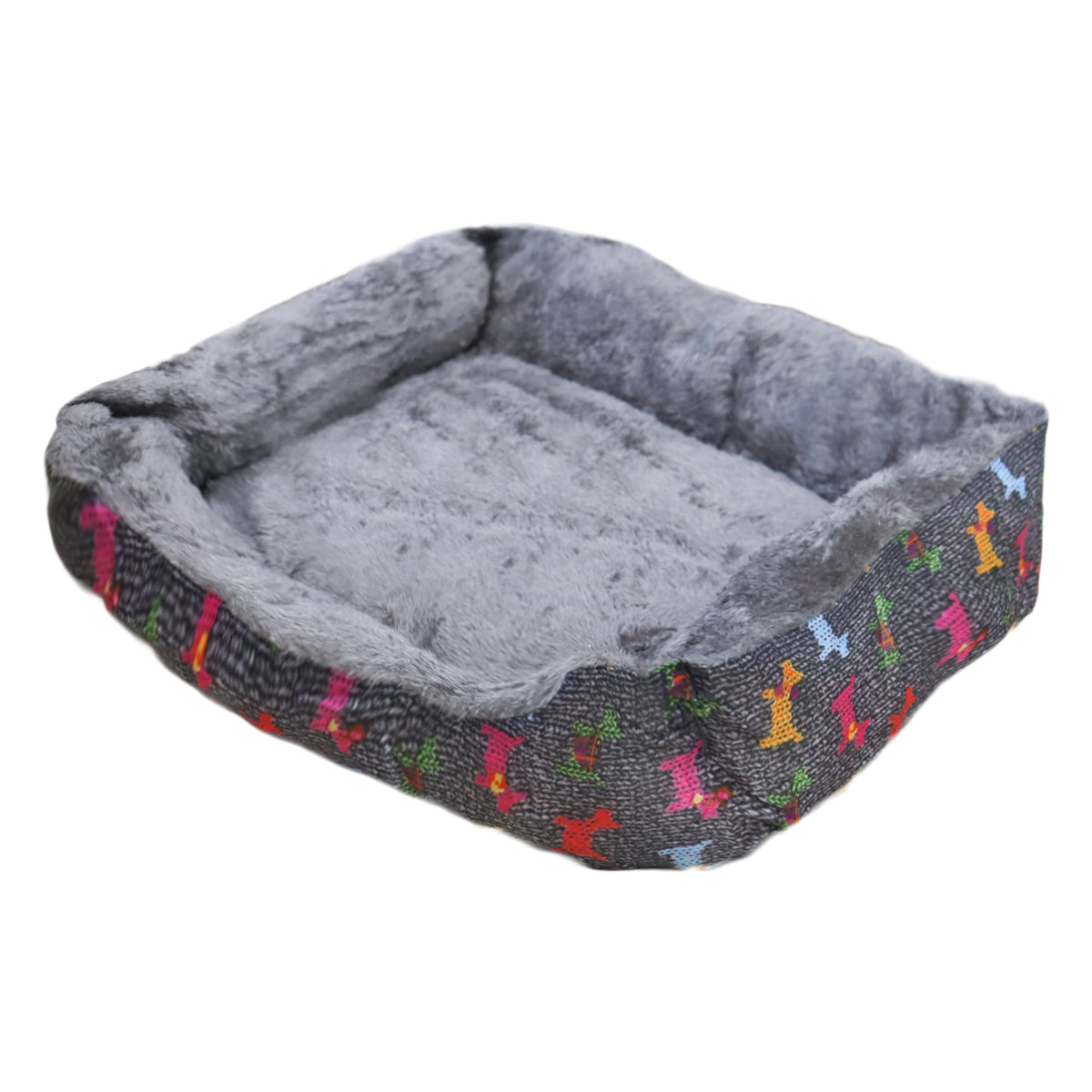 Cama para Mascota, con Diseño de Perritos, 43x32x12cm