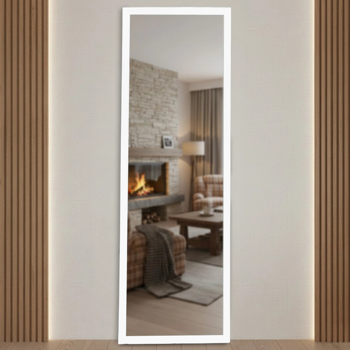 Espejo Grande, Color Blanco