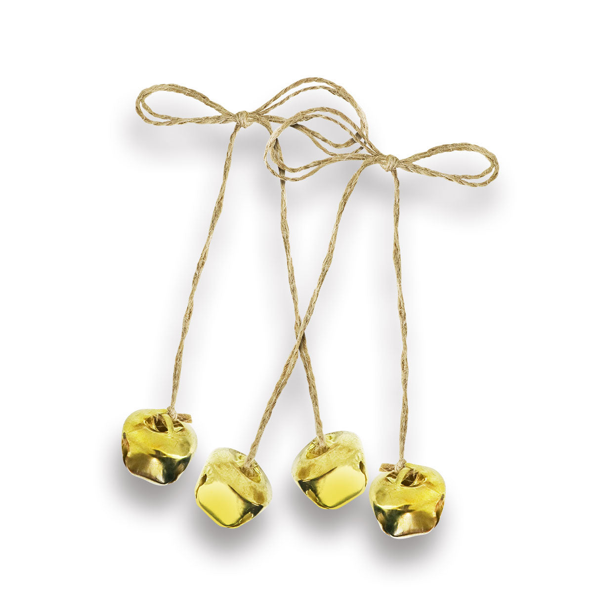 Set de 2 Cascabeles Navideños color Oro