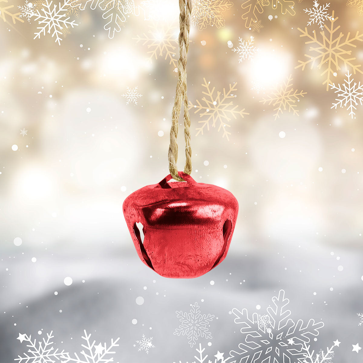 Set de 2 Cascabeles Navideños color Rojo