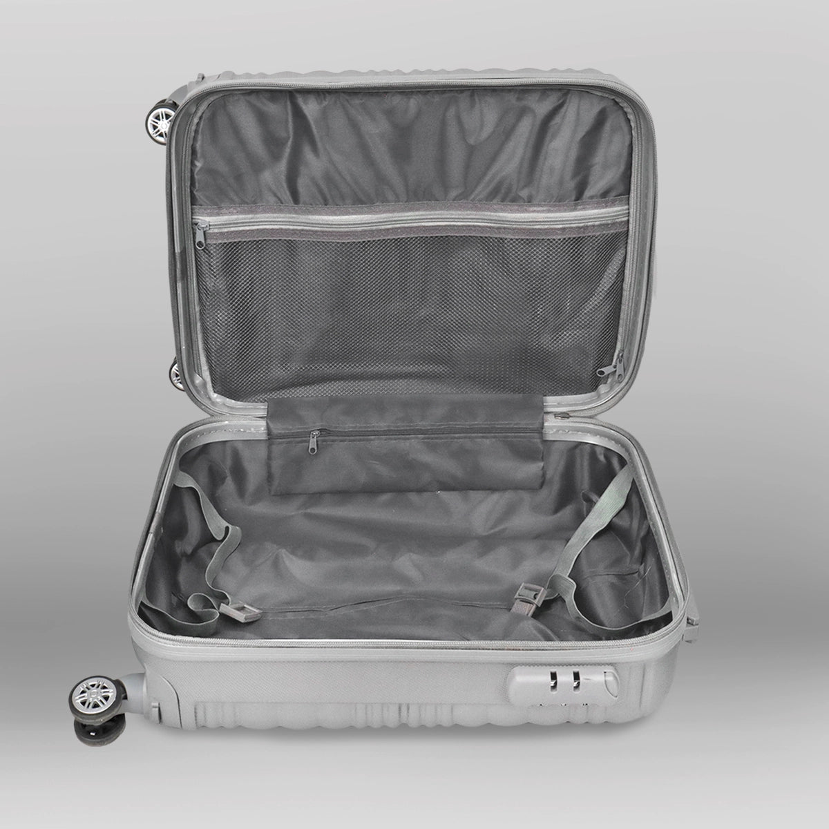 Maleta de Viaje Aerlis, Color Gris, 40.6x19x30cm