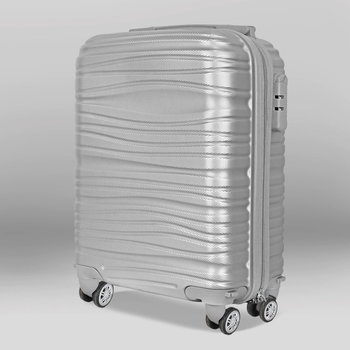 Maleta de Viaje Volarex, Color Gris 40.6x19x30cm