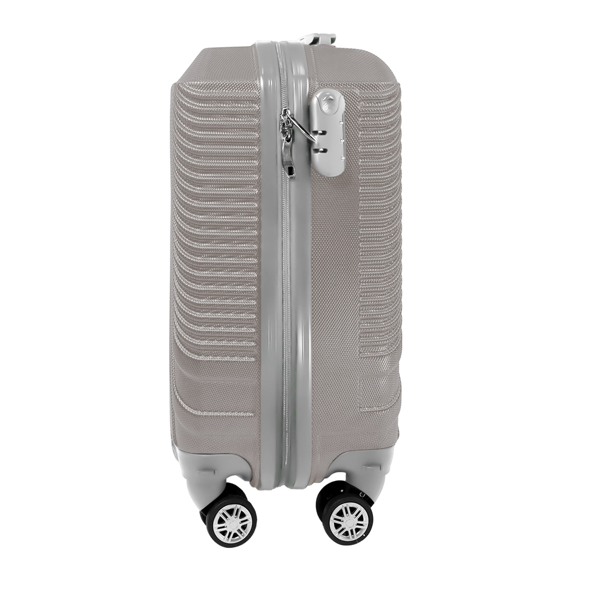 Maleta de Viaje Líneas Diagonal, Color Gris 40.6x19x30cm