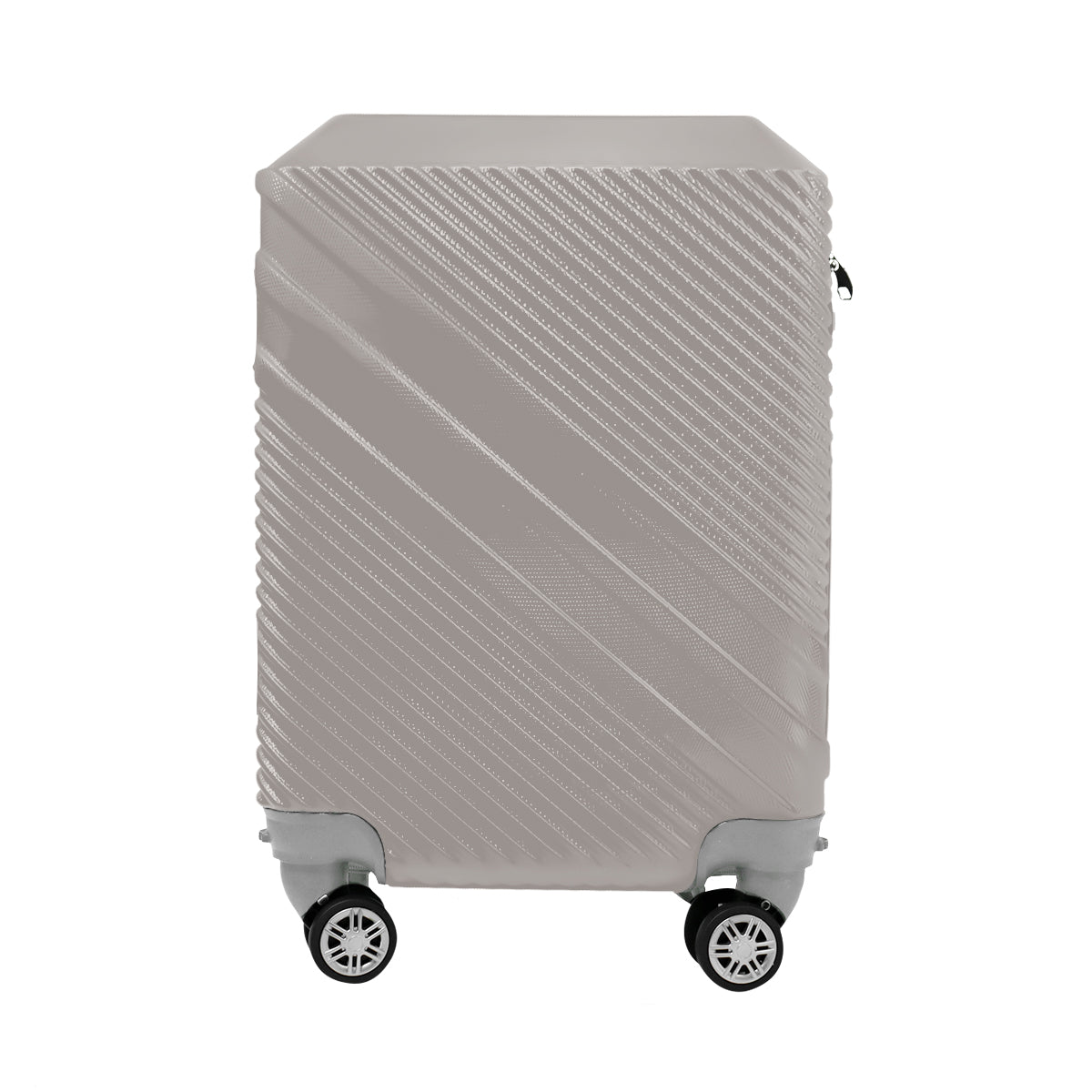 Maleta de Viaje Líneas Diagonal, Color Gris 40.6x19x30cm