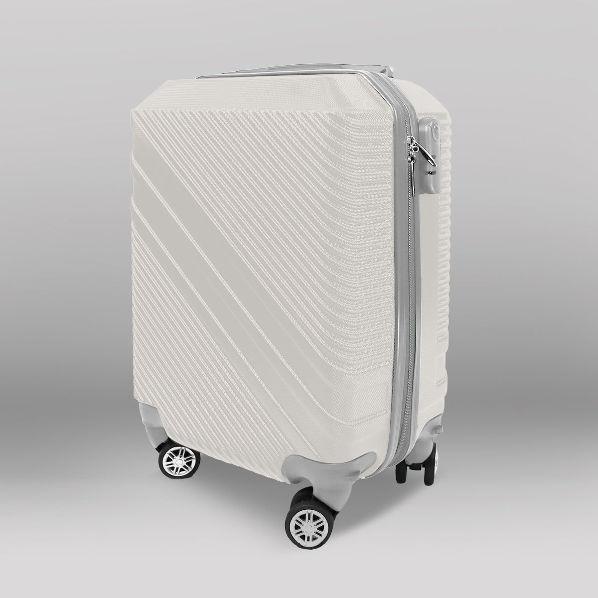 Maleta de Viaje, color Crema 40.6x19x30cm