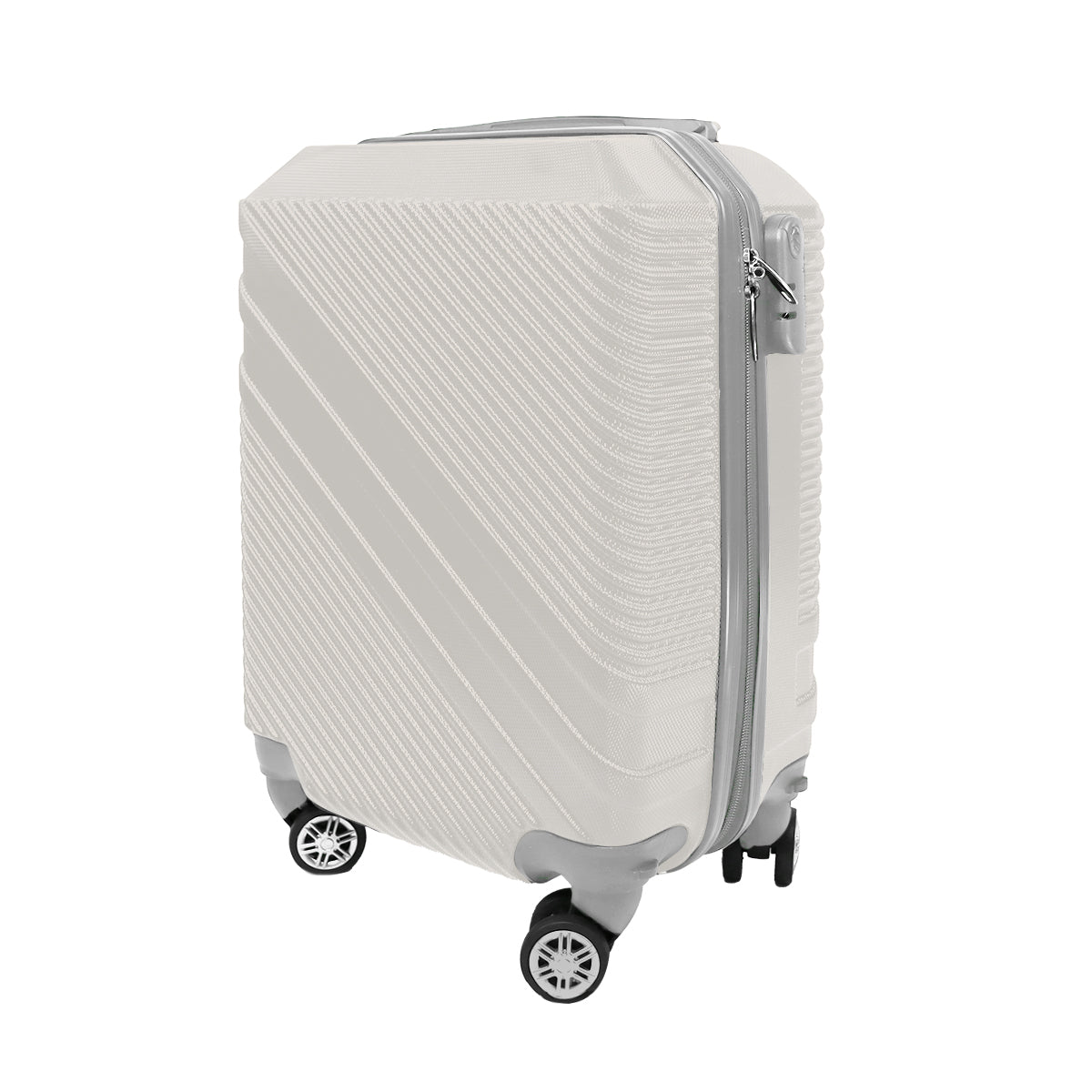 Maleta de Viaje, color Crema 40.6x19x30cm