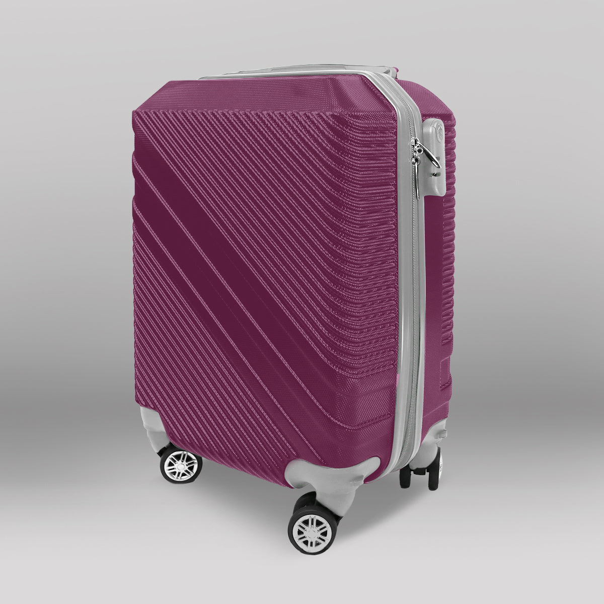 Maleta de Viaje, color Morado 40.6x19x30cm